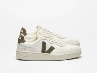 Veja Herren Schuhe V-90 B-MESH WHITE KAKI