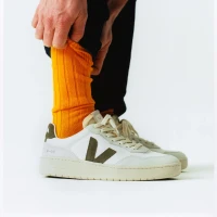 Veja Herren Schuhe V-90 B-MESH WHITE KAKI