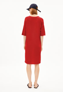 Armedangels Damen Kleid Linaa Lino coral blush