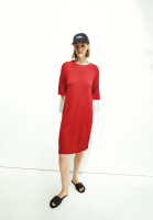 Armedangels Damen Kleid Linaa Lino coral blush