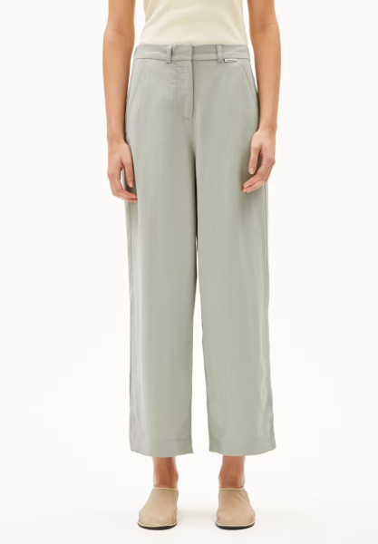 Armedangels Damen Hose Caarunus Lino seagreen
