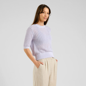 Dedicated Damen T-Shirt Flen Crochet Thistle Purple
