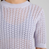 Dedicated Damen T-Shirt Flen Crochet Thistle Purple