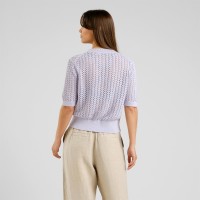 Dedicated Damen T-Shirt Flen Crochet Thistle Purple