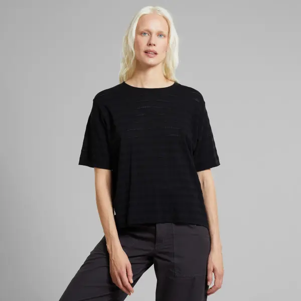 Dedicated Damen T-Shirt Vadstena Lace black