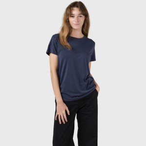 Klitmoller Collective Damen T-Shirt Thelma Tee navy