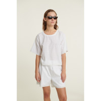 Basic Apparel Damen T-Shirt Adie Crop Tee Bright White