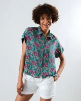 Brava Damen Bluse Asis Percales Tigris Batwing Light Green