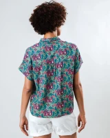 Brava Damen Bluse Asis Percales Tigris Batwing Light Green