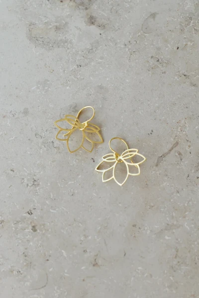 by bar Ohrringe pd lotus gold