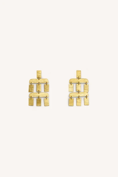 by bar Ohrringe puck double gold