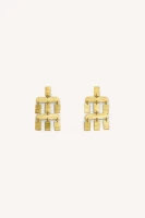 by bar Ohrringe puck double gold