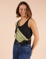 O My Bag Gürteltasche Becks Bum Bag Tea Green Classic Leather