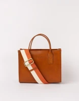O My bag Damen Handtasche Jackie Midi Classic Leather Cognac