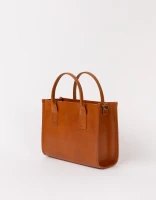 O My bag Damen Handtasche Jackie Midi Classic Leather Cognac