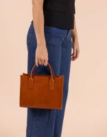 O My bag Damen Handtasche Jackie Midi Classic Leather Cognac