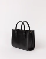O My bag Damen Handtasche Jackie Midi Classic Leather Black