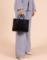 O My bag Damen Handtasche Jackie Midi Classic Leather Black