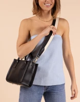 O My bag Damen Handtasche Jackie Midi Classic Leather Black