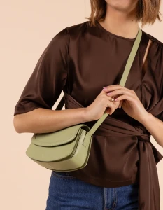 O My bag Damen Handtasche Kendalini Classic Leather Tea Green