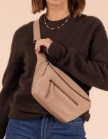 O My Bag Gürteltasche Drew Bum Bag Soft Grain Leather Sand