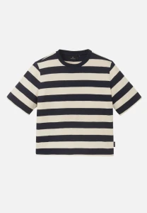 Recolution Damen T-Shirt Azolla stripes dark navy