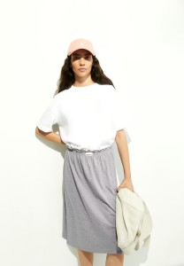 Armedangels Damen Rock Merlaa silver melange