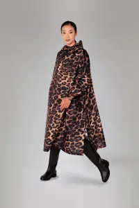 Rainkiss Regenponcho Regenjacke unisize dark leopard