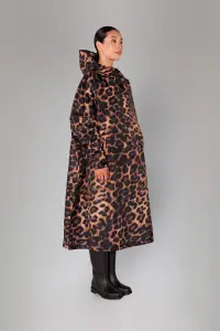 Rainkiss Regenponcho Regenjacke unisize dark leopard