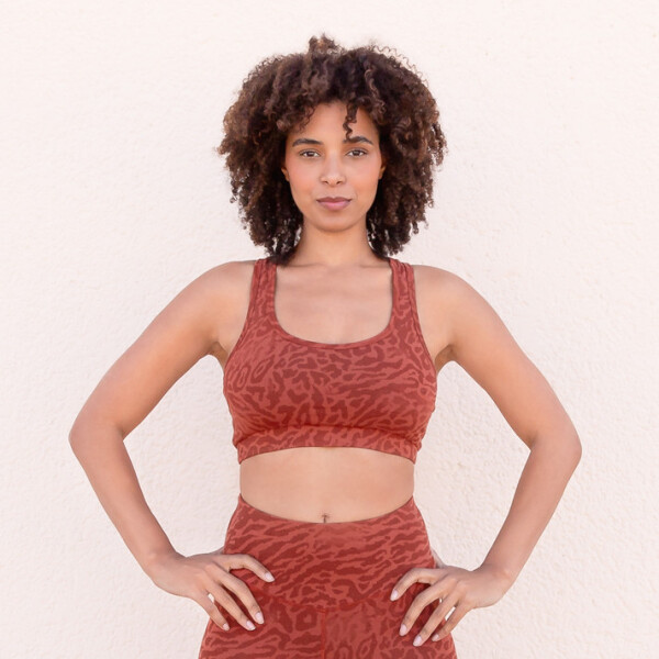 Jaya Damen Bustier Gloria leopard cinnamon