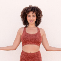 Jaya Damen Bustier Gloria leopard cinnamon