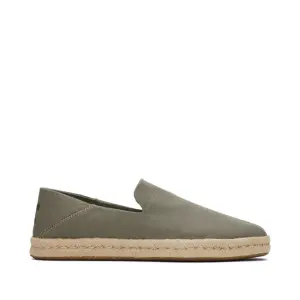 Toms Herren Schuhe Santiago recycled cotton canvas Vetiver grey