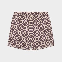 Dedicated Herren Swim Shorts Sandhamn Mosaic Star Plum Purple
