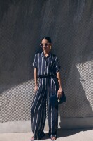 by bar Damen Hose Benji tie dye stripe blue