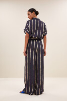 by bar Damen Hose Benji tie dye stripe blue