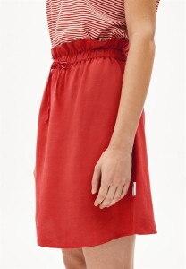 Armedangels Damen Rock Filizaa Mosaic Lino coral blue
