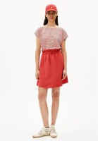 Armedangels Damen Rock Filizaa Mosaic Lino coral blue