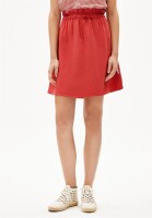 Armedangels Damen Rock Filizaa Mosaic Lino coral blue