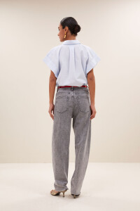 by bar Damen Hose begum denim jeans grey