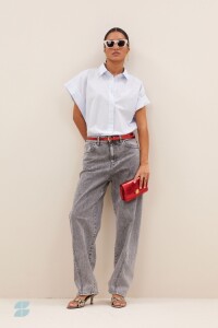 by bar Damen Hose begum denim jeans grey