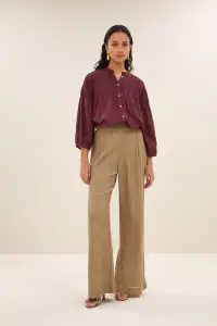by bar Damen Hose Benji lurex gold