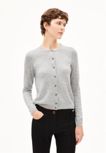Armedangels Damen Cardigan Ophaliaa merino light grey melange
