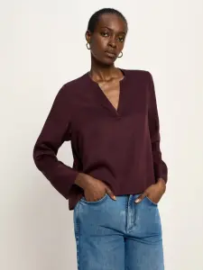 Lanius Damen Bluse aus Tencel™ bordeaux