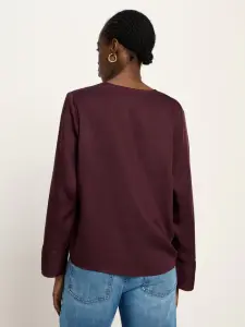Lanius Damen Bluse aus Tencel™ bordeaux