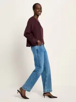 Lanius Damen Bluse aus Tencel™ bordeaux