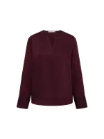 Lanius Damen Bluse aus Tencel™ bordeaux