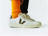 Veja Damen Schuhe V-90 B-MESH WHITE KAKI