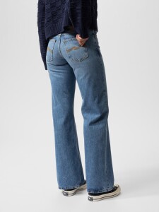 Nudie Jeans Damen Hose Wide Heidi worn treasure