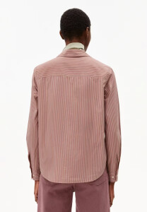 Armedangels Damen Bluse Louilaa Striped light berry-ice...