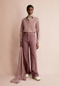 Armedangels Damen Bluse Louilaa Striped light berry-ice grape